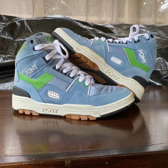 Pony Shoes Vtg Pony M8 High Top Sneakers Poshmark